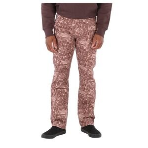 Daily Paper Numir Pants Brown Souk Print Men's Cotton Jeans Large 36W x 32L